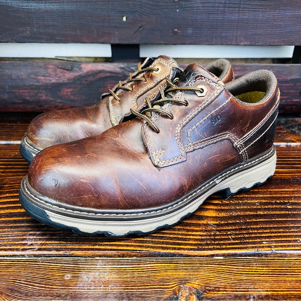 Cat Tyndall Esd Slip Resistant Steel Toe Work Shoes /… Gem